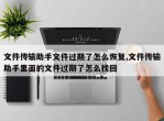 文件传输助手文件过期了怎么恢复,文件传输助手里面的文件过期了怎么找回
